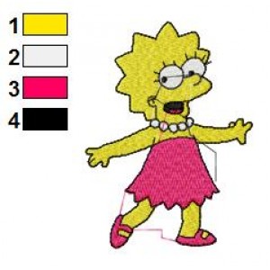 The Simpsons Lisa Marie Simpson 05 Embroidery Design